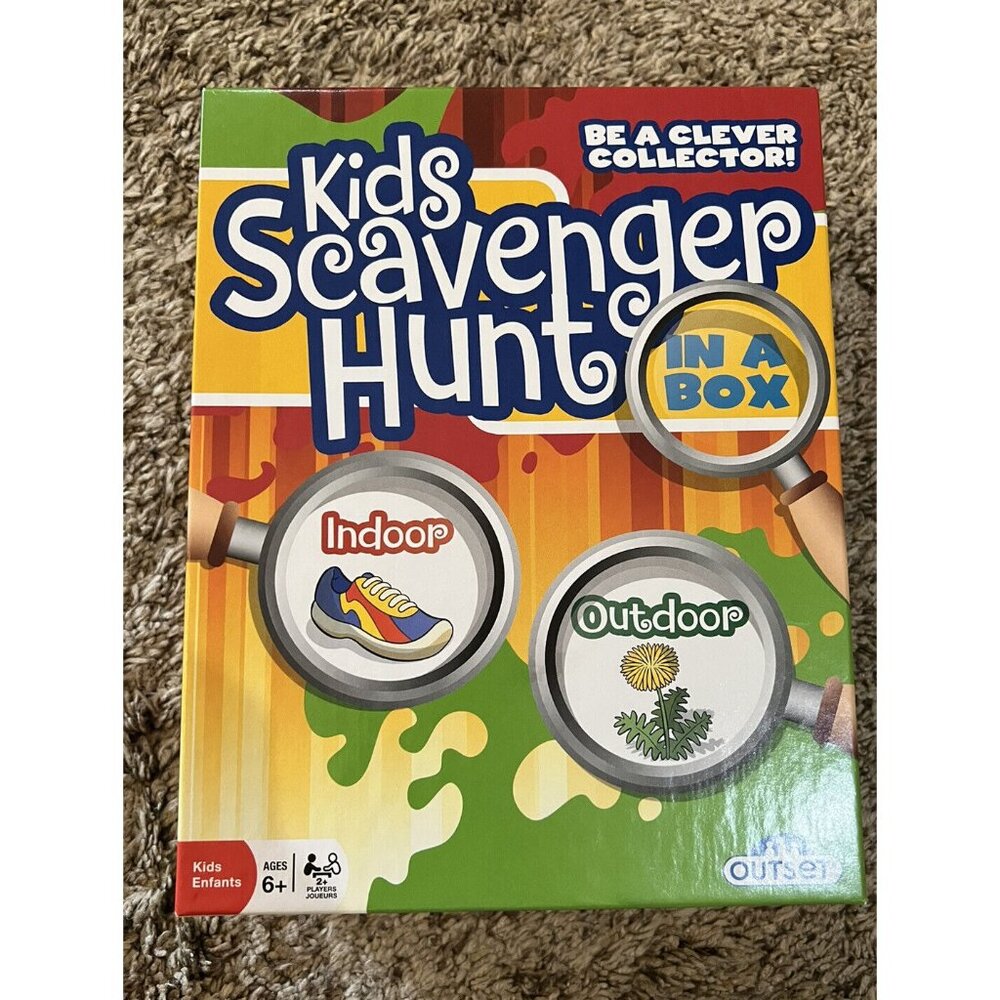 Kids Scavenger Hunt In A Box Game Indoor Outdoor ~ Outset Games